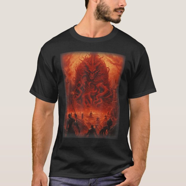T-shirt Visions de l'enfer Satan Devils Démons Monster Ske (Devant)