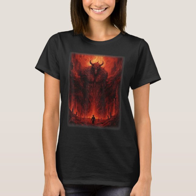 T-shirt Visions de l'enfer Satan Devils Démons Monster Ske (Devant)