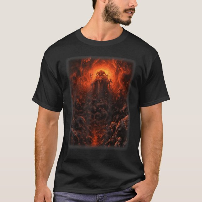 T-shirt Visions de l'enfer Satan Devils Démons Monster Ske (Devant)