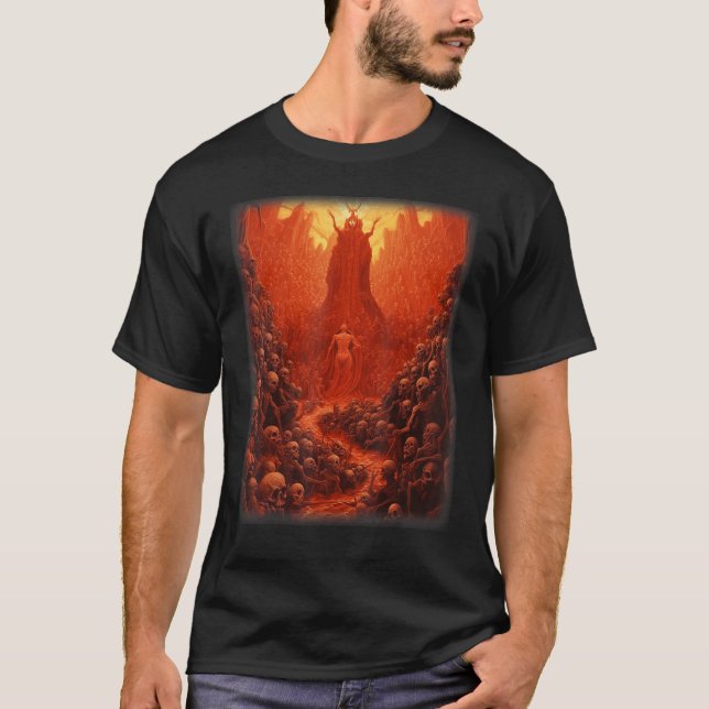 T-shirt Visions de l'enfer Satan Devils Démons Monster Ske (Devant)