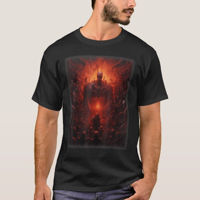 T-shirt Visions de l'enfer Satan Devils Démons Monster Ske (Devant)