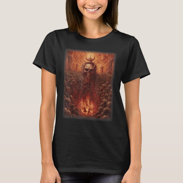 T-shirt Visions de l'enfer Satan Devils Démons Monster Ske (Devant)