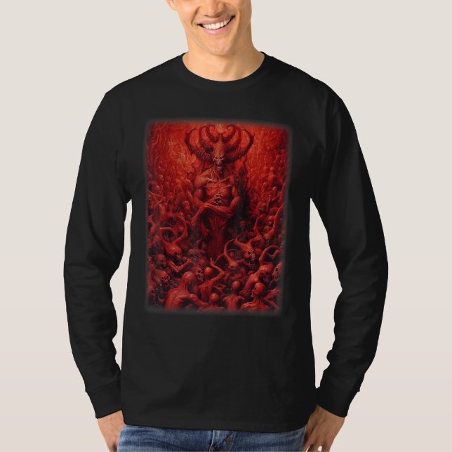 T-shirt Visions de l'enfer Satan Diables Démons Monstre sq (Devant)