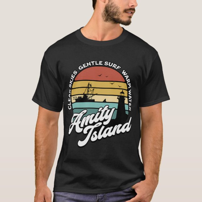 T-shirt Visit Amity Island (Devant)