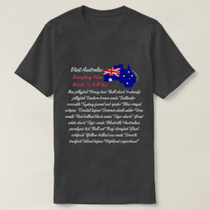 T-shirt Visit Australia - Une chemise MisterP