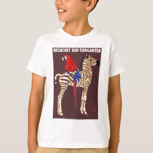 T-shirt Visite 1912 de Ludwig l'affiche d'ara de zèbre de