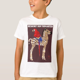 T-shirt Visite 1912 de Ludwig l'affiche d'ara de zèbre de