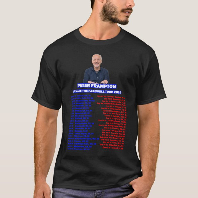 T-SHIRT VISITE 2019 DE PETER FRAMPTON (Devant)
