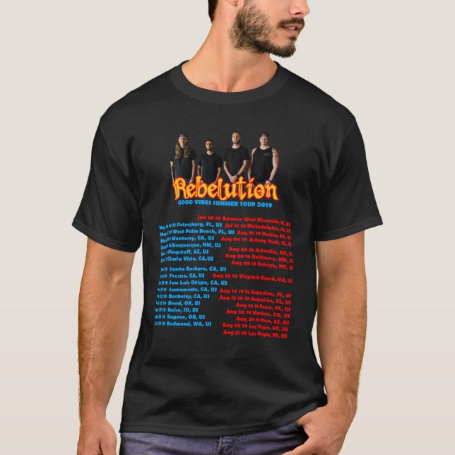T-SHIRT VISITE 2019 DE REBELUTION (Devant)