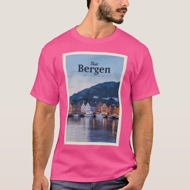T-shirt Visite de Bergen (Devant)