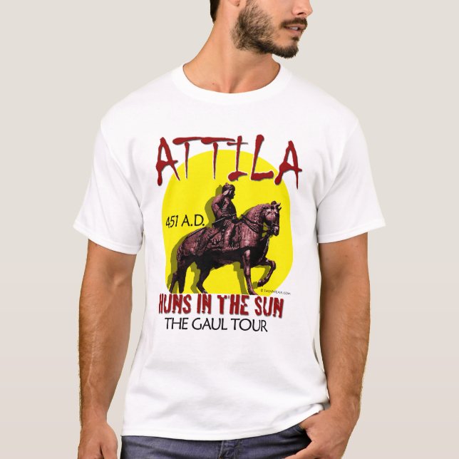 T-shirt Visite de "huns d'Attila au soleil" (la lumière (Devant)