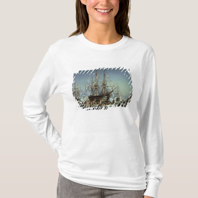 T-shirt Visite de la Reine Victoria vers Cherbourg, 1858 (Devant)