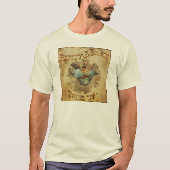 T-shirt Visite de McGee rouillé '74 (Devant)