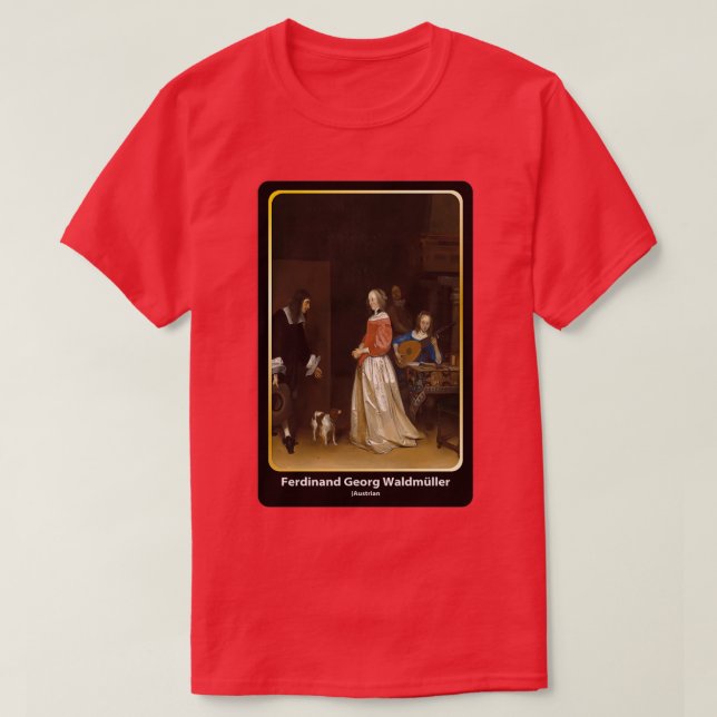 T-shirt Visite des prétendants 1658 al ART (Design devant)