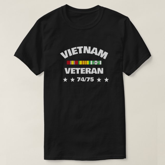 T-SHIRT VISITE DU VIETNAM EN SERVICE 74-75 (Design devant)