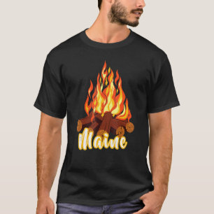 T-shirt Visite en détresse Maine Vacation Camping Camp Bon