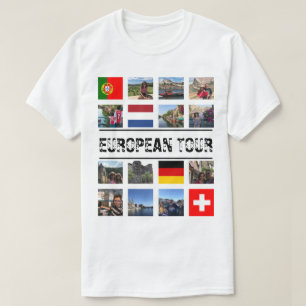T-shirt Visite européenne customisée