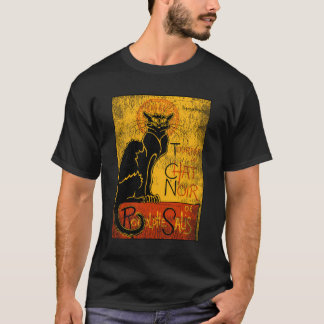 T-shirt Visite vintage Du Conversation Noir Cadeau Chat No