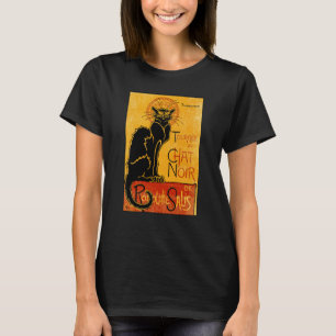 T-shirt Visite vintage du Conversation Noir Chat noir pour