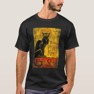 T-shirt Visite vintage du Conversation Noir Chat noir pour