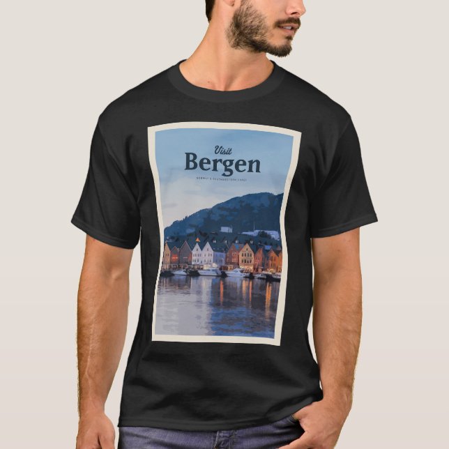 T-shirt Visiter Bergen (Devant)