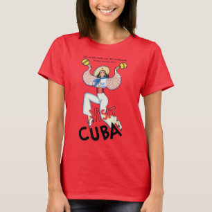 T-shirt Visiter Cuba Girl