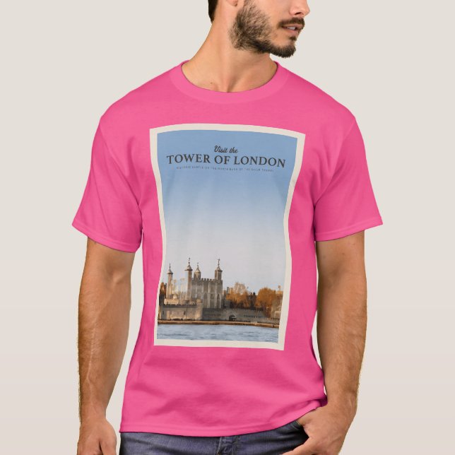 T-shirt Visiter La Tour De Londres (Devant)