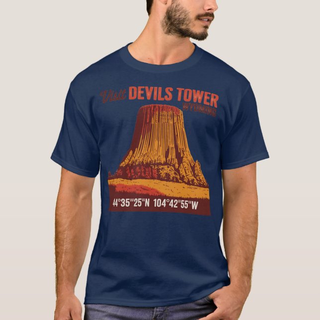T-shirt Visiter la tour Devils Funny (Devant)