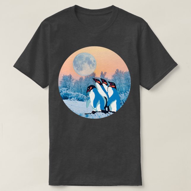 T-shirt Visiter les pingouins (Design devant)