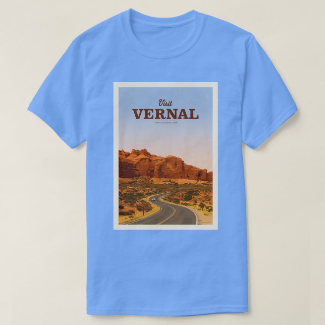 T-shirt Visiter Vernal (Design devant)