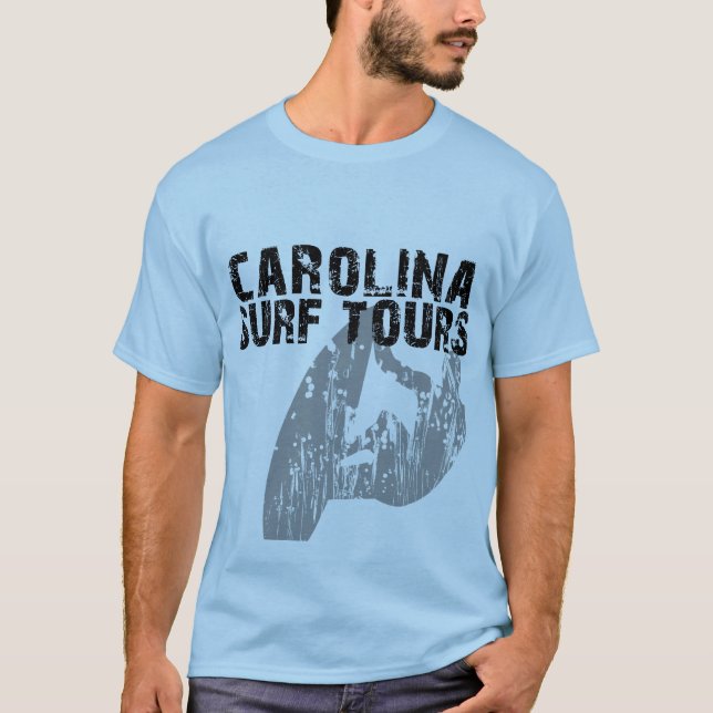T-shirt Visites de surf de la Caroline (Devant)