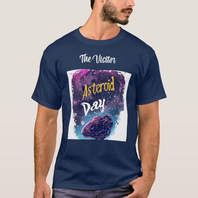 T-shirt Visiteur : Ciel de nuit comète magique et astéroïd (Devant)