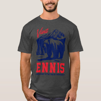 T-shirt Visitez Ennis Alaska Original Faded Style Design