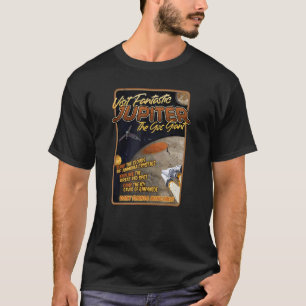 T-shirt Visitez Fantastic Jupiter Retro Space Planet