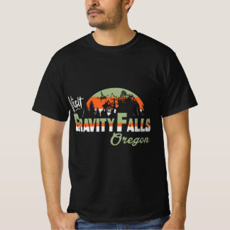 T-shirt Visitez Gravity Falls - Maison de la cabane Myster