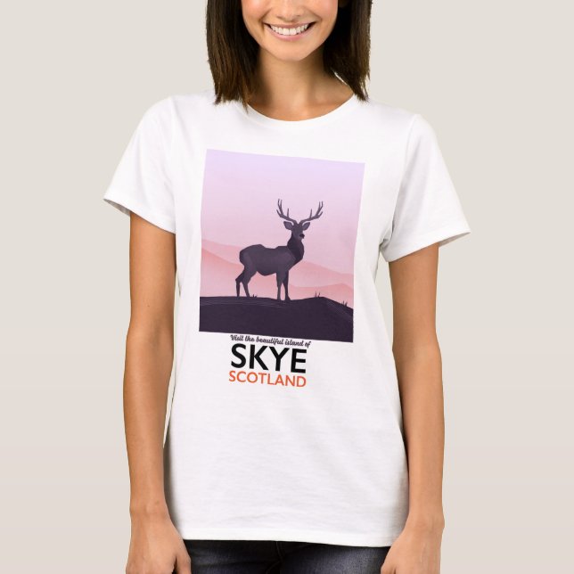T-shirt Visitez la belle île de Skye (Devant)