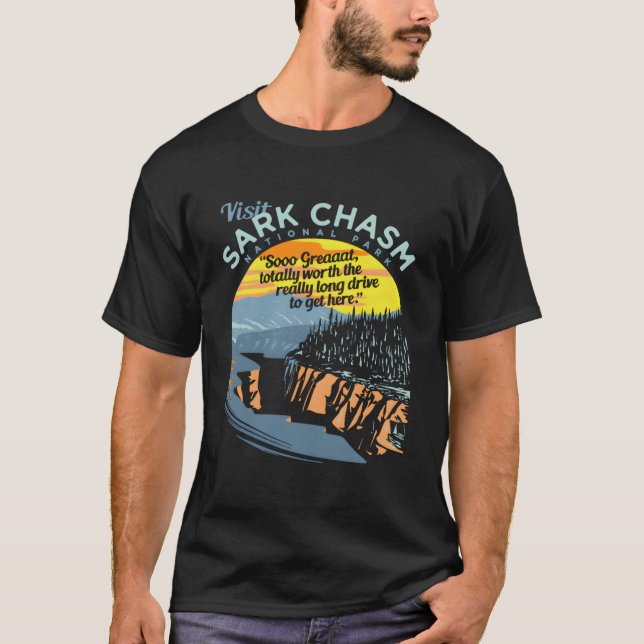 T-shirt Visitez la nouveauté de Sark Chasm (Devant)