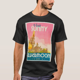 T-shirt Visitez la ville de Lune d'argent