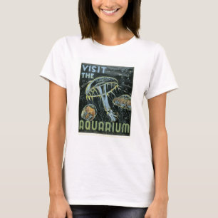 T-shirt Visitez l'aquarium - l'affiche de WPA -