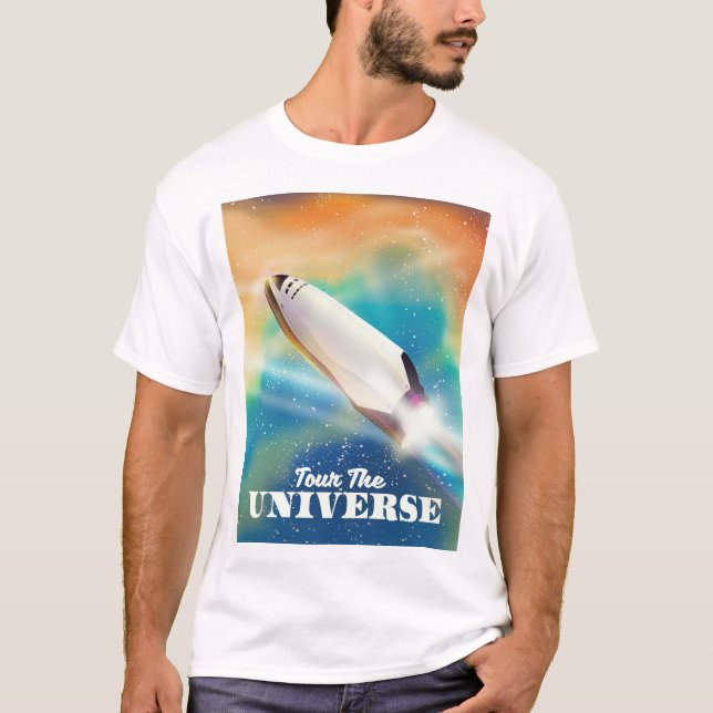 T-shirt Visitez l'art spatial de l'Univers. (Devant)