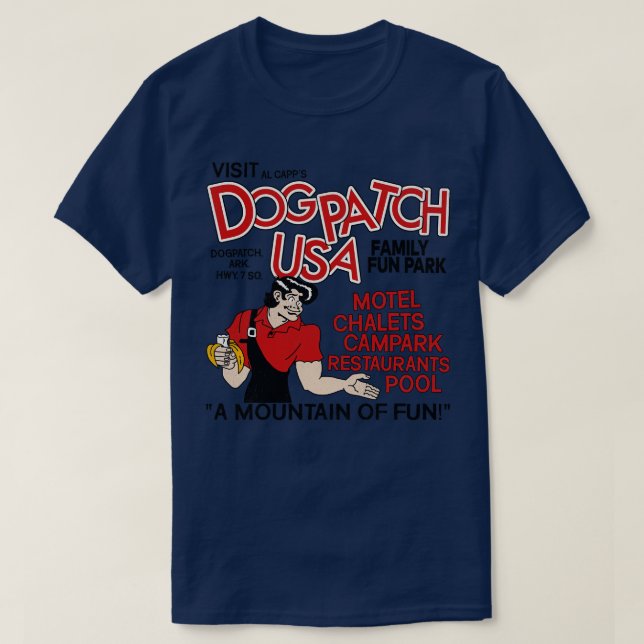T-shirt Visitez le Dogpatch USA Defunct Amusement Park (Design devant)