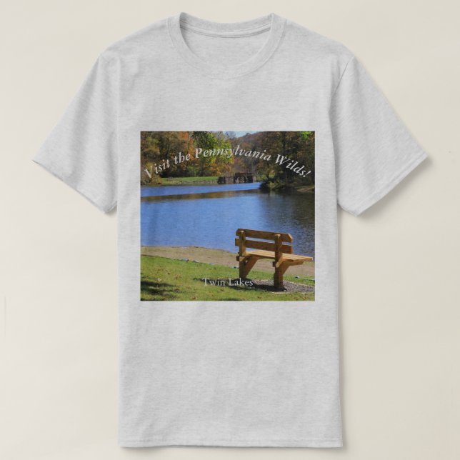 T-shirt Visitez le PA Wilds Souvenir Twin Lakes (Design devant)