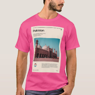 T-shirt Visitez le Pakistan (Affiche de voyage)