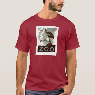 T-shirt Visitez le zoo - l'affiche de WPA -