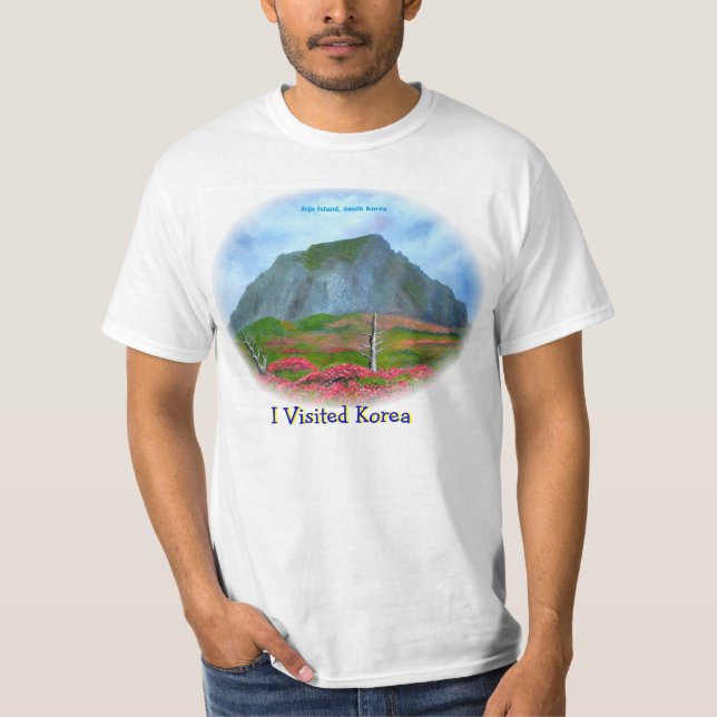 T-shirt Visitez l'île de Jeju Corée (제 주 도) (Devant)