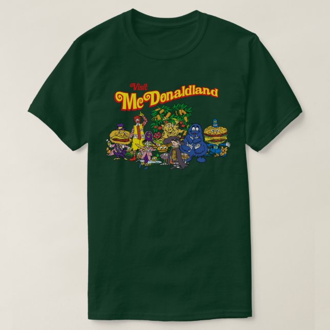 T-shirt Visitez McDonaldland (Design devant)