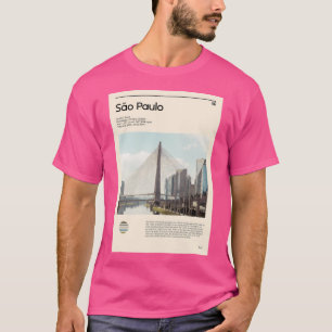 T-shirt Visitez So Paulo Brazil (Affiche de voyage)