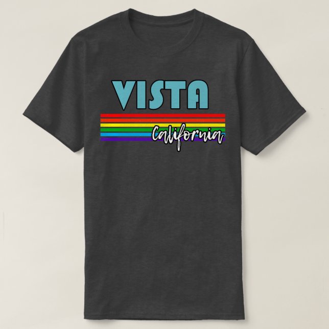 T-shirt Vista California Pride Vista LGBT Don LGBTQ Suppo (Design devant)