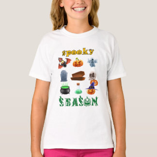 T-shirt visuel de la saison effrayante, Joyeux Halloween