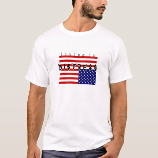 T-shirt vit - - détresse
